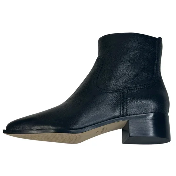 COLE HAAN Naia Black Leather Ankle Boots Womens Size 7B Side Zip New $200 O - Picture 4 of 12